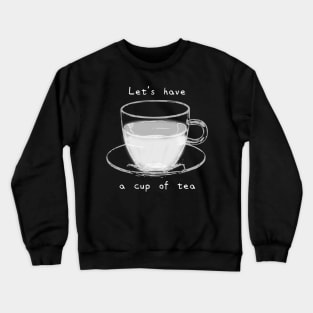 【Black and White】Tea Time Crewneck Sweatshirt